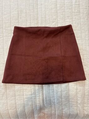 Altar'd State Rust Brown Mini Skirt